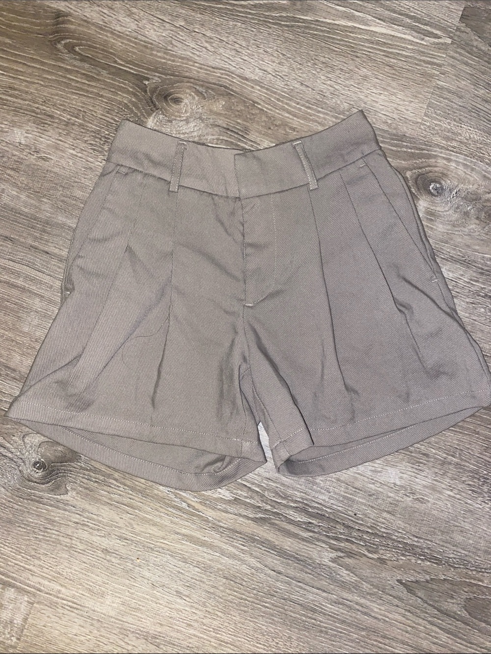 Urban Outfitters Tailored High-Rise Shorts in Taupe